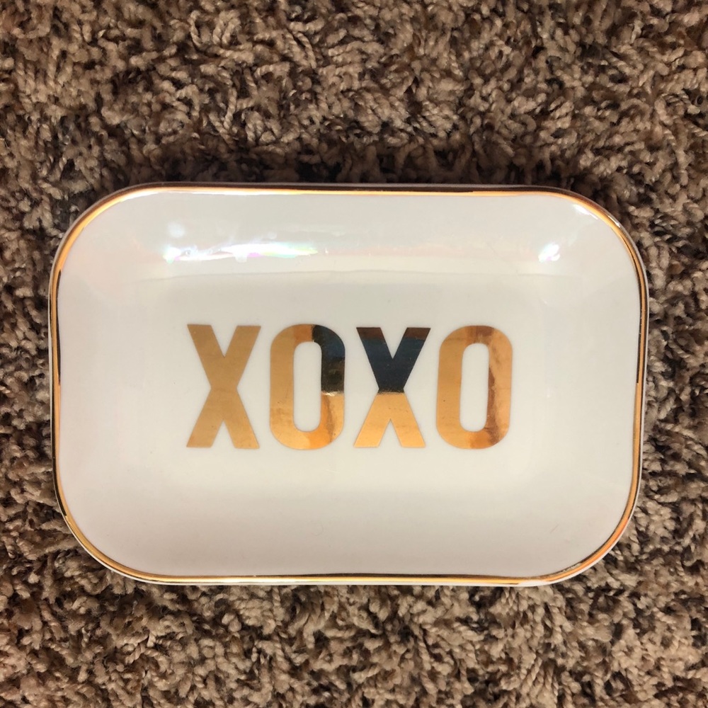 Ceramic XOXO deco plate